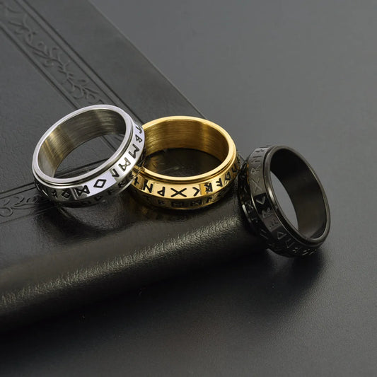 Commute Solid Color Titanium Steel Stoving Varnish Men'S Rings