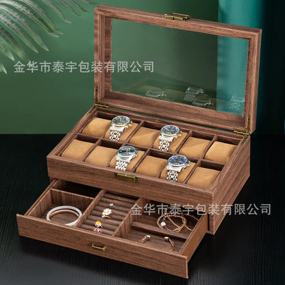 Commute Solid Color Wood Jewelry Boxes