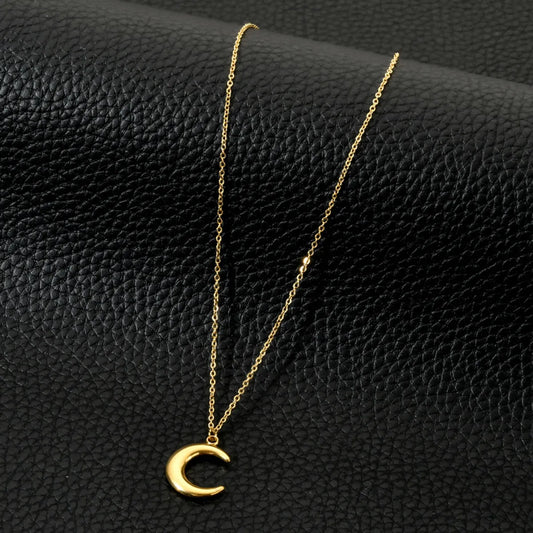 Commute Star Stainless Steel Plating 18k Gold Plated Pendant Necklace