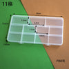 Compartment Plastic Desktop Storage Transparent Jewelry Packing Box