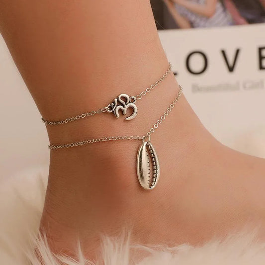 Conch Shell Pendant Anklet Boho Retro Beach Anklet