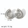 Conch Titanium Steel Stainless Steel Electroplated Women's Exaggerated Natural Style Earrings