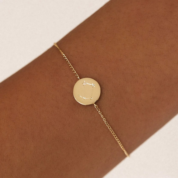 Constellation Bracelet Titanium Steel Furnace Vacuum Electroplated 18K True Gold With Diamonds