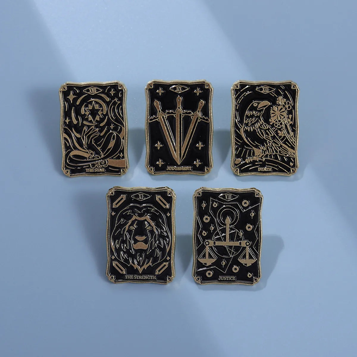 Cool Style Card Alloy Stoving Varnish Unisex Brooches