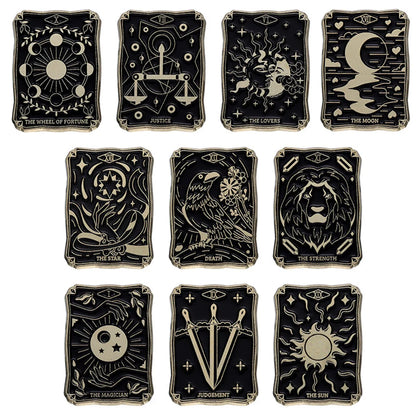 Cool Style Card Alloy Stoving Varnish Unisex Brooches