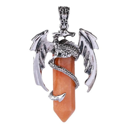 Cool Style Dragon Rope Copper Plating Inlay Natural Stone Unisex Pendant Necklace Necklace Pendant