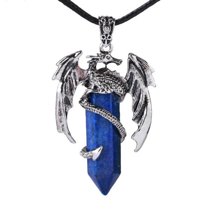 Cool Style Dragon Rope Copper Plating Inlay Natural Stone Unisex Pendant Necklace Necklace Pendant