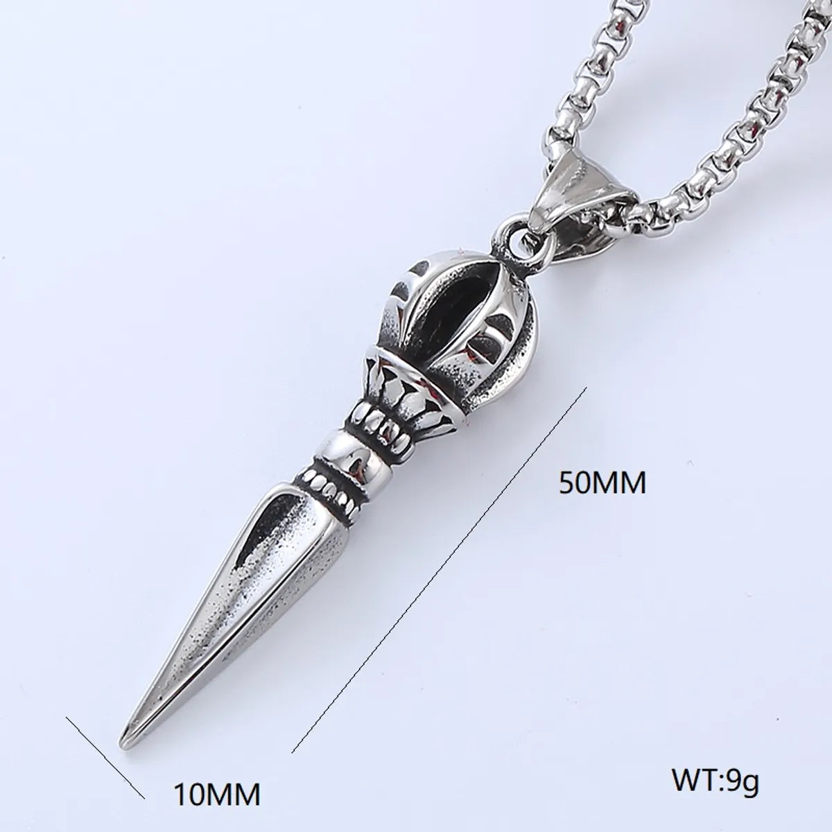 Cool Style Human Anchor Dragonfly 304 Stainless Steel No Inlaid Men'S Pendant Necklace Long Necklace