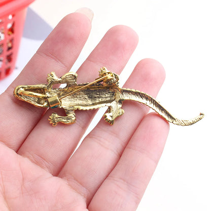 Cool Style Shiny Animal Alloy Inlay Rhinestones Unisex Brooches