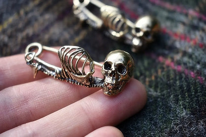 Cool Style Skull Alloy Plating Unisex Brooches