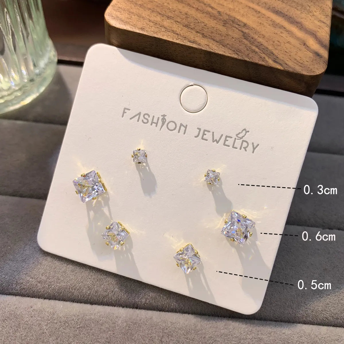 Copper 14K Gold Plated 16K Gold Plated Casual Cute Shiny Plating Inlay Fruit Snowflake Artificial Diamond Ear Studs