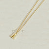 Copper 14K Gold Plated Simple Style Letter Copper Pendant Necklace