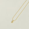 Copper 14K Gold Plated Simple Style Letter Copper Pendant Necklace