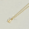 Copper 14K Gold Plated Simple Style Letter Copper Pendant Necklace