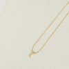 Copper 14K Gold Plated Simple Style Letter Copper Pendant Necklace