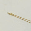 Copper 14K Gold Plated Simple Style Letter Copper Pendant Necklace