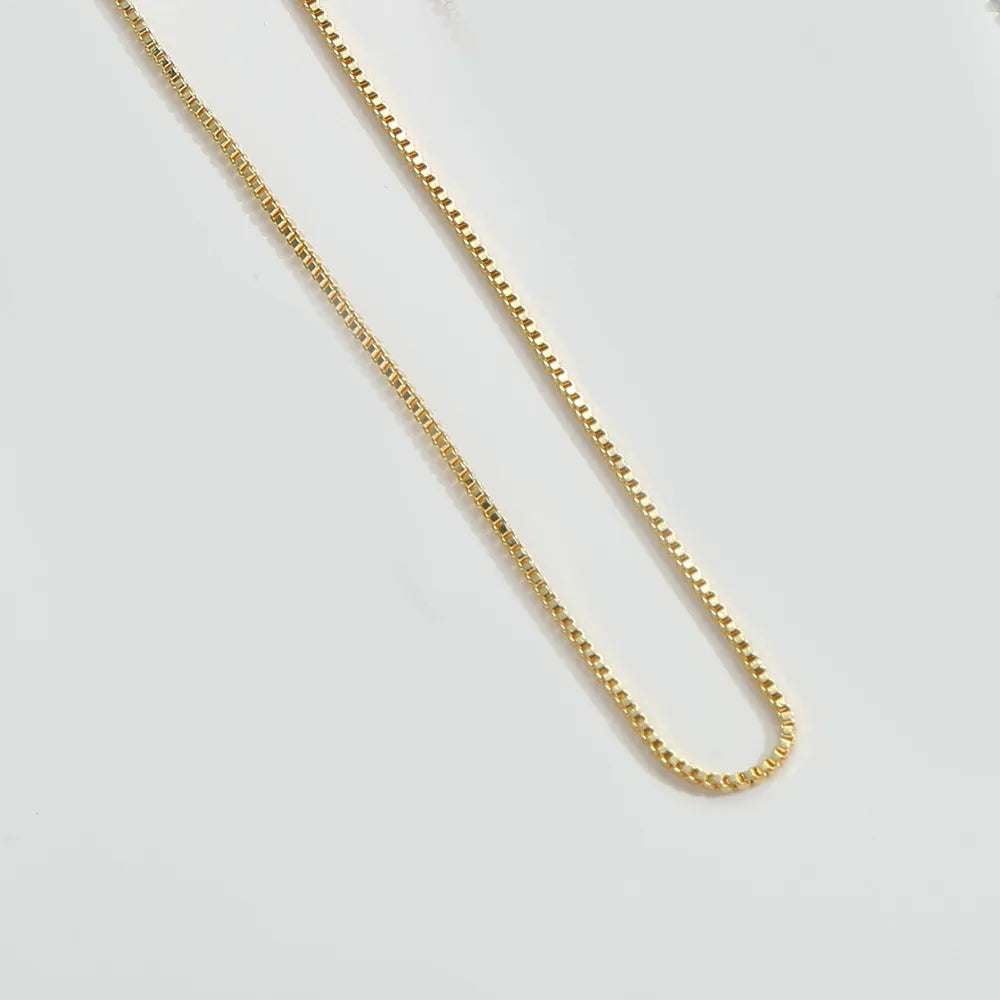 Copper 14K Gold Plated Solid Color Necklace