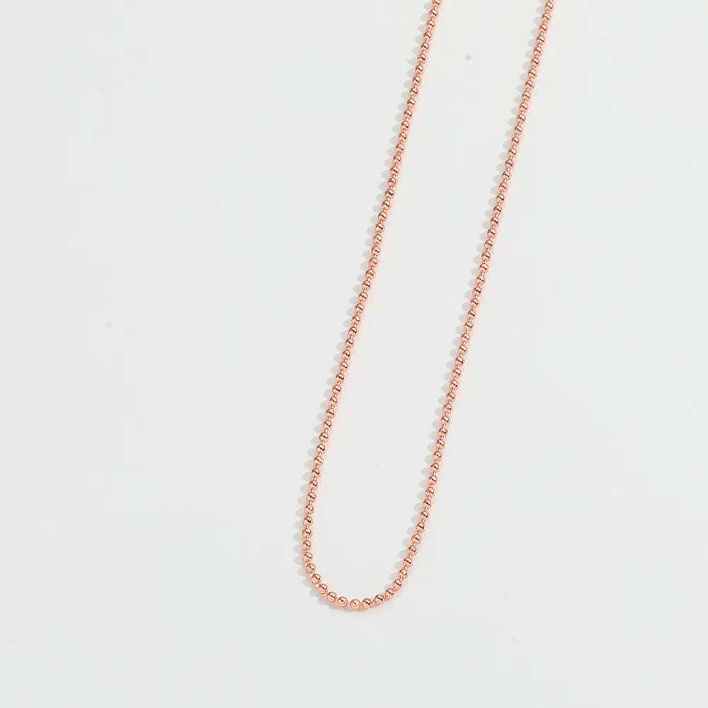 Copper 14K Gold Plated Solid Color Necklace