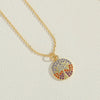 Copper 14K Gold Plated Vintage Style Simple Style Commute Enamel Inlay Carrot Flower Butterfly Zircon Pendant Necklace