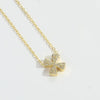 Copper 14K Gold Plated Vintage Style Simple Style Commute Inlay Letter Zircon Pendant Necklace