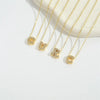 Copper 14K Gold Plated Vintage Style Simple Style Commute Inlay Letter Zircon Pendant Necklace