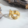 Copper 18K Gold Plated Basic Modern Style Classic Style Inlay Irregular Geometric Zircon Open Rings