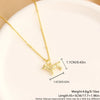 Copper 18K Gold Plated Basic Simple Style Commute Plating Inlay Dog Moon Bottle Zircon Pendant Necklace