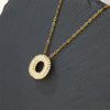 Copper 18K Gold Plated Casual Simple Style Inlay Letter Zircon Pendant Necklace