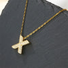 Copper 18K Gold Plated Casual Simple Style Inlay Letter Zircon Pendant Necklace