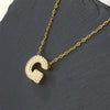 Copper 18K Gold Plated Casual Simple Style Inlay Letter Zircon Pendant Necklace