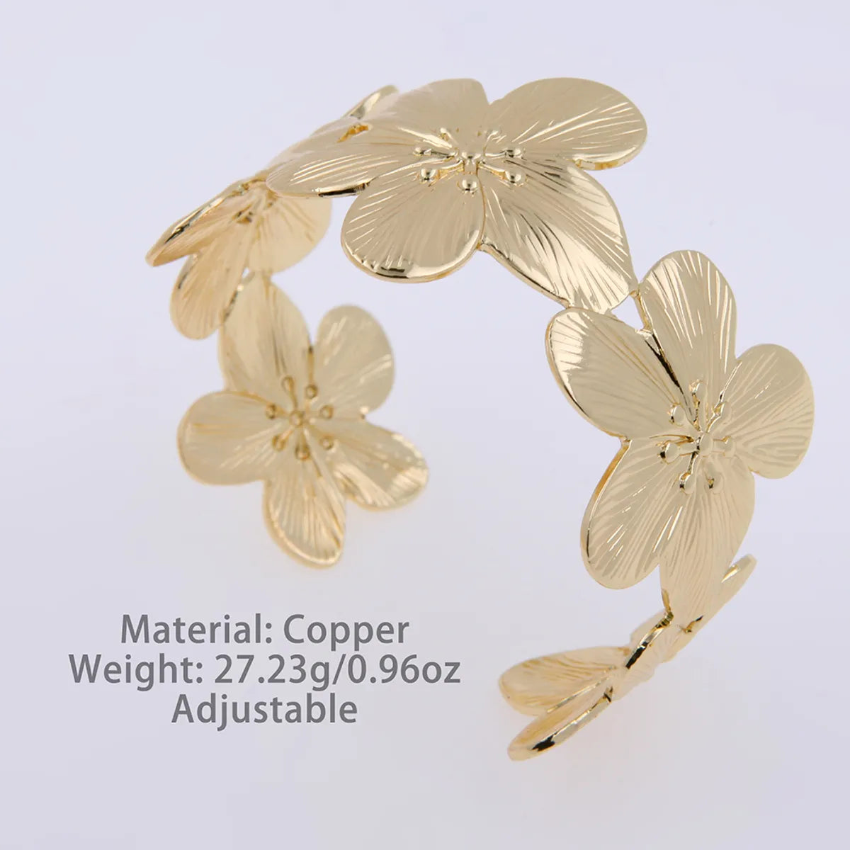 Copper 18K Gold Plated Elegant Exaggerated Luxurious Plating Flower Butterfly