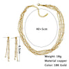 Copper 18K Gold Plated Elegant Glam Geometric Beaded Inlay Artificial Pearls Earrings Necklace