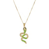 Copper 18K Gold Plated Elegant Luxurious Plating Snake Pendant Necklace