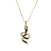 Copper 18K Gold Plated Elegant Luxurious Plating Snake Pendant Necklace