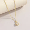 Copper 18K Gold Plated Gold Plated Elegant Luxurious Simple Style Plating Inlay Flower Zircon Pendant Necklace