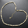 Copper 18K Gold Plated Hip-Hop Luxurious Plating Inlay Solid Color Zircon Necklace
