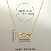 Copper 18K Gold Plated Inlay Sun Devil'S Eye Shell Freshwater Pearl Copper Zircon Pendant Necklace