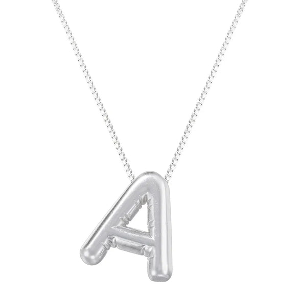 Copper 18K Gold Plated Letter Pendant Necklace
