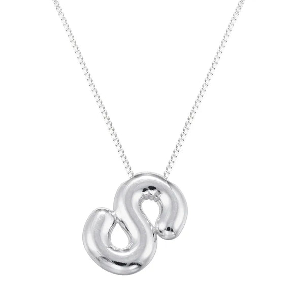 Copper 18K Gold Plated Letter Pendant Necklace