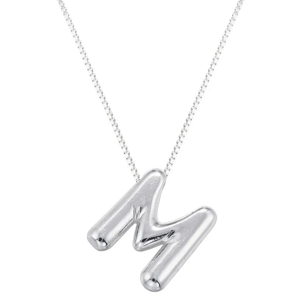 Copper 18K Gold Plated Letter Pendant Necklace