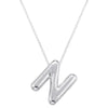 Copper 18K Gold Plated Letter Pendant Necklace