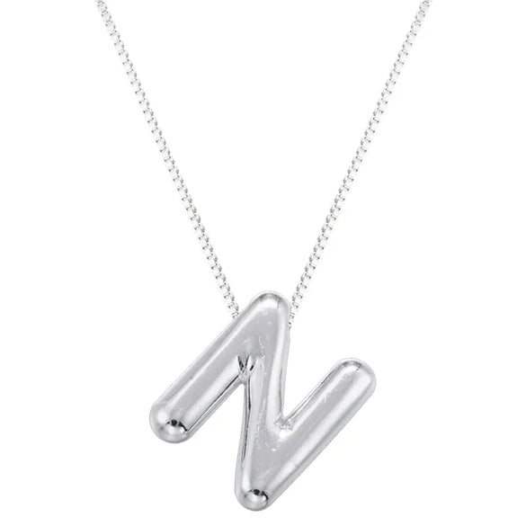 Copper 18K Gold Plated Letter Pendant Necklace