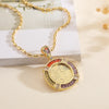 Copper 18K Gold Plated Modern Style Classic Style Plating Inlay Geometric Zircon Pendant Necklace