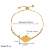 Copper 18K Gold Plated Modern Style Simple Style Plating Inlay Palm Druze Stone Bracelets