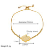 Copper 18K Gold Plated Modern Style Simple Style Plating Inlay Palm Druze Stone Bracelets