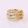 Copper 18K Gold Plated Modern Style Streetwear Cool Style Fish Scales Open Rings