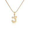 Copper 18K Gold Plated Plating Inlay Letter Artificial Pearls Pendant Necklace