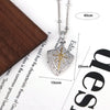 Copper 18K Gold Plated Plating Inlay Pentagram Moon Heart Shape Zircon Pendant Necklace
