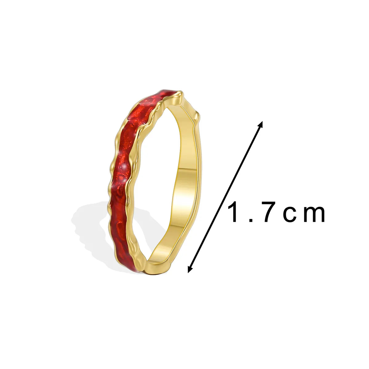 Copper 18K Gold Plated Plating Inlay Water Droplets Zircon Rings