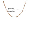 Copper 18K Gold Plated Platinum Plated Plating Round Necklace